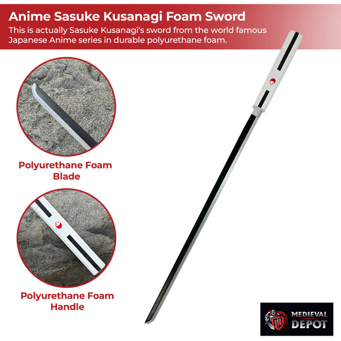 Anime Sasuke Kusanagi Foam Grass Cutter Sword