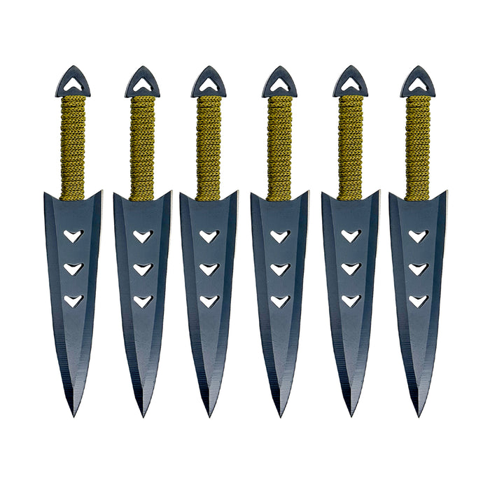 Apache Warrior Arrowhead Throwers Six Knives