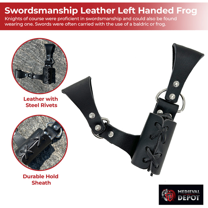 Art of Swordsmanship Leather Left Handed Frog