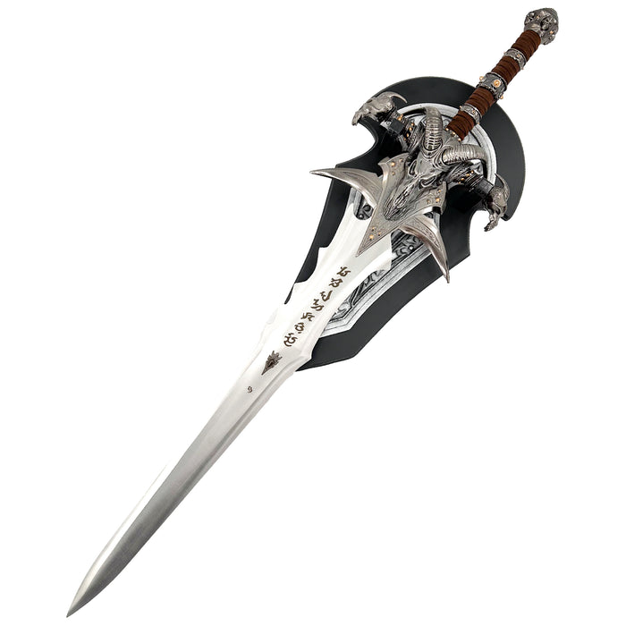 Cosplay Prop: WOW Frostmourne Lich King Arthas Metal Sword Replica With Plaque