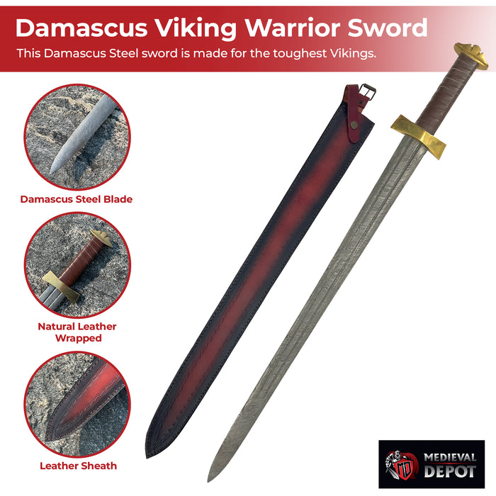 Damascus Viking Warrior Sword