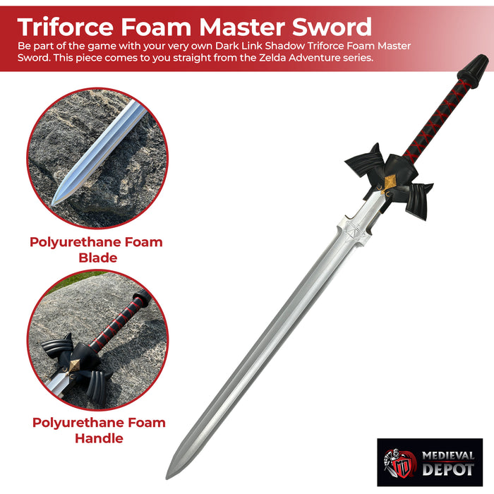 Dark Link Shadow Triforce Foam Master Sword