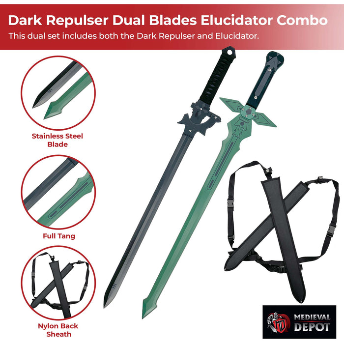 Dark Repulser Dual Blades Elucidator Combo