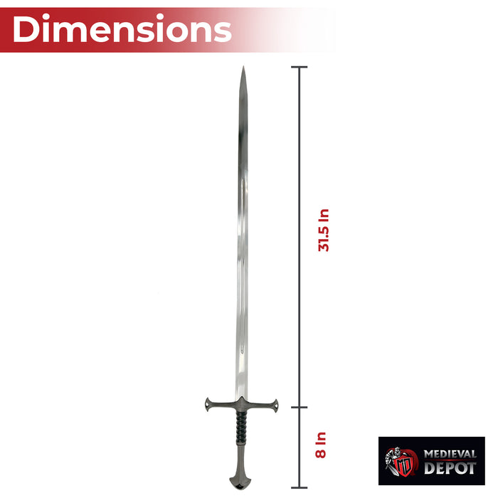 Darkened Medieval King’s Blade Sword