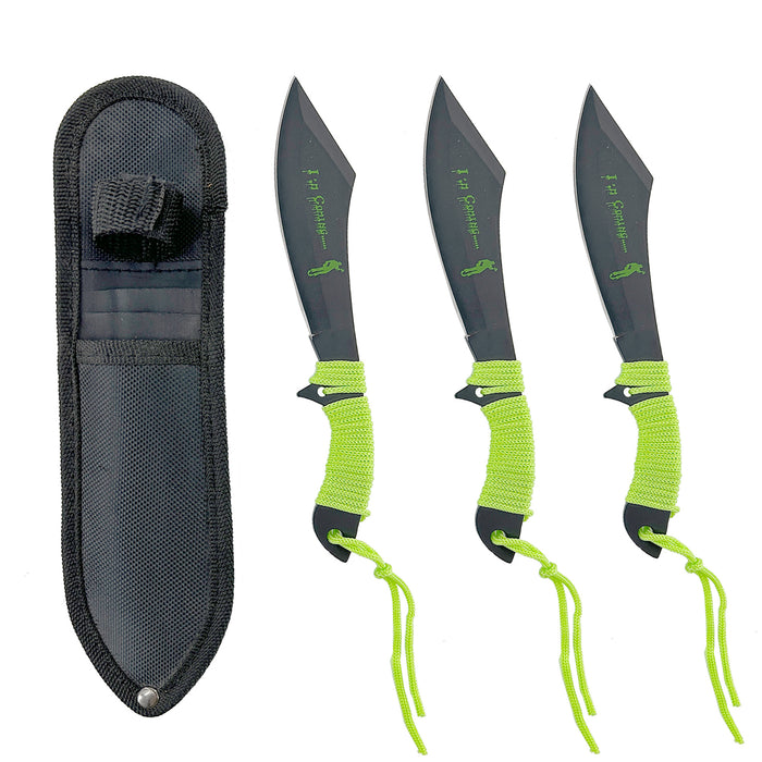 Death Hunter Scimitar Throwing Knife Set