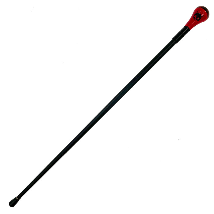 Devil's Skull Elegant Red Walking Cane