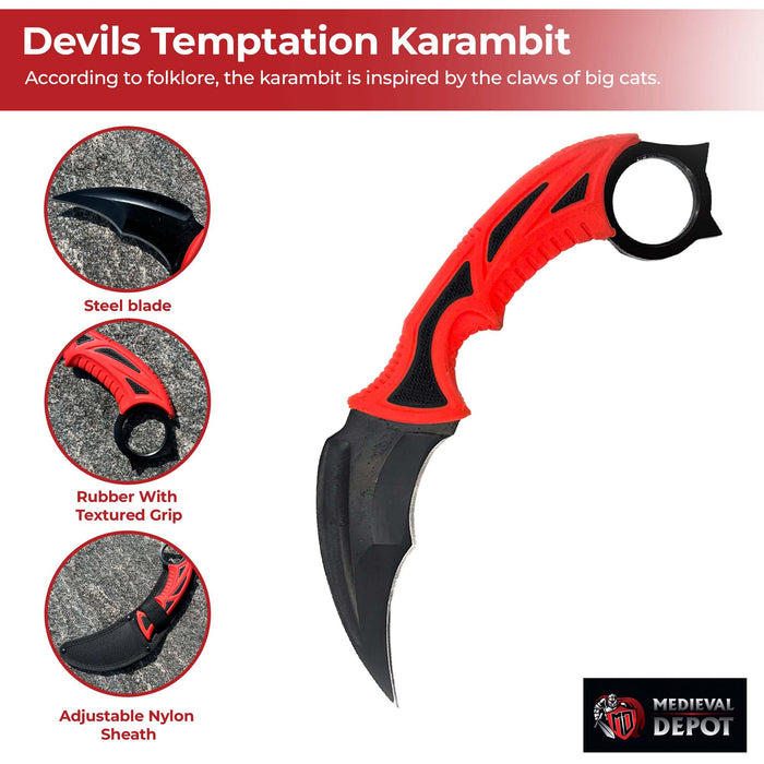 Devils Temptation Fixed Blade Survival Karambit