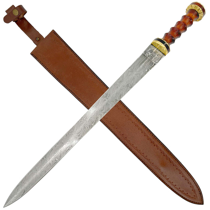 Damascus Steel Roman Gladius Sword