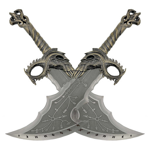 God of War Blades of Chaos with Plaque