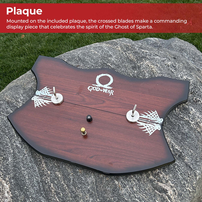 God of War Blades of Chaos with Plaque