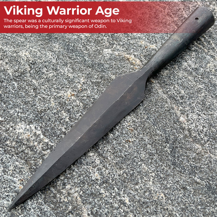 Hand Forged Viking Iron Lozenge Spear Head