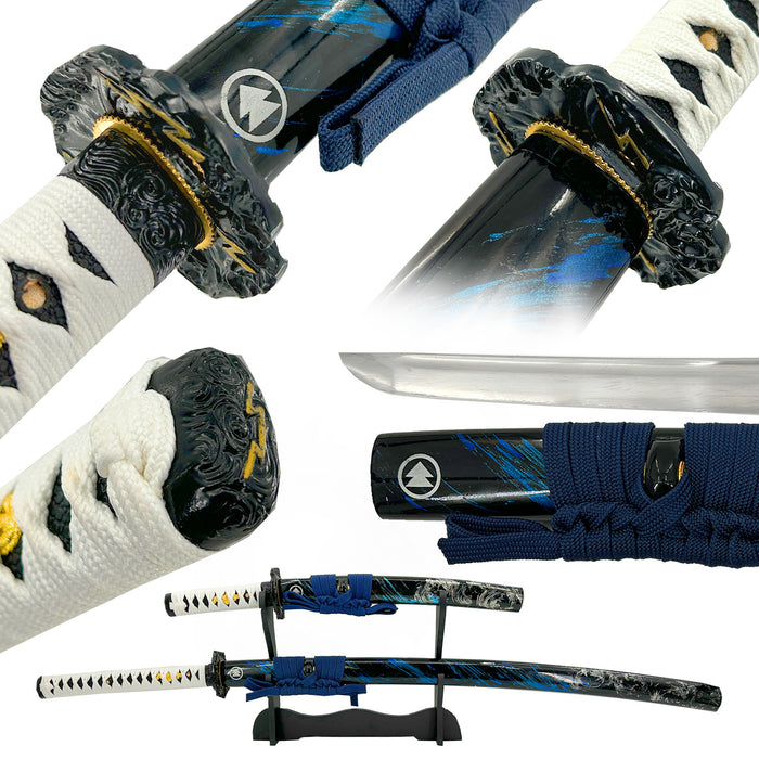 Handmade Katana and Tanto Set from Ghosts of Tsushima Clan Sakai Edition