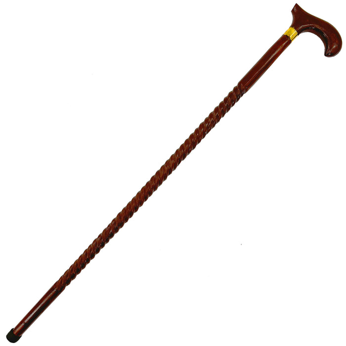 Handmade London Banker Wooden Spiral Walking Cane