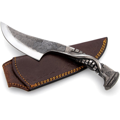 Hand-Forged High Carbon Steel Railroad Spike Hunting Knife