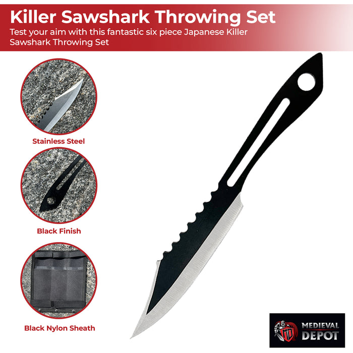 Japanese Killer Sawshark Throwing Set