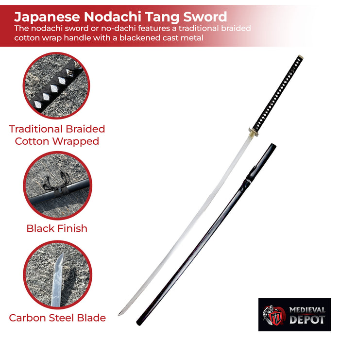 Japanese Nodachi Carbon Steel Giant 78 Inch Full Tang Sword