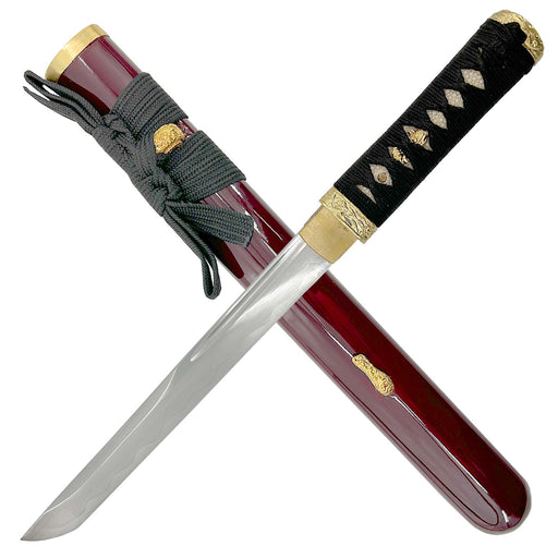 Japanese Tanto Dagger Burgundy Edition