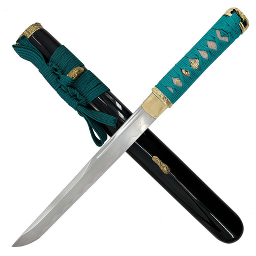 Japanese Tanto Dagger Teal Wrap Edition