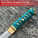 Japanese Tanto Dagger Teal Wrap Edition