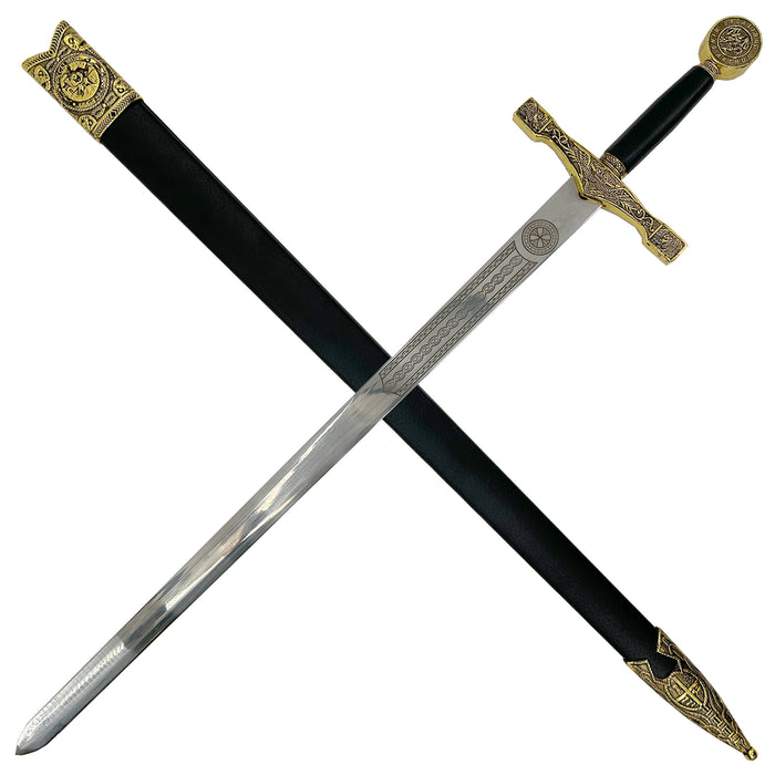 King Arthur Excalibur Replica Longsword Gold