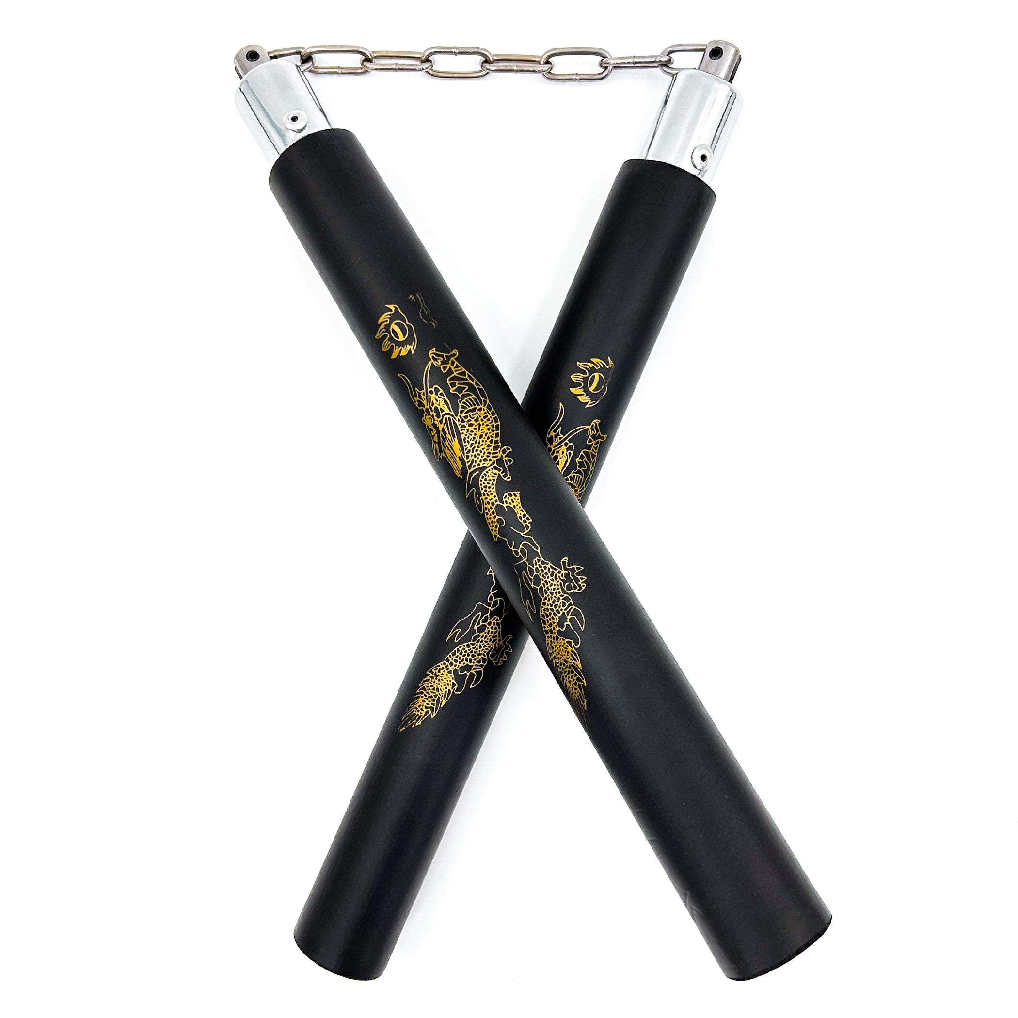 Laser Dragon Black Martial Arts Nunchaku — Medieval Depot