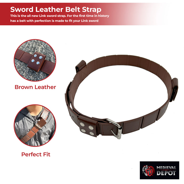 Link Hyrule Sword Leather Belt Strap