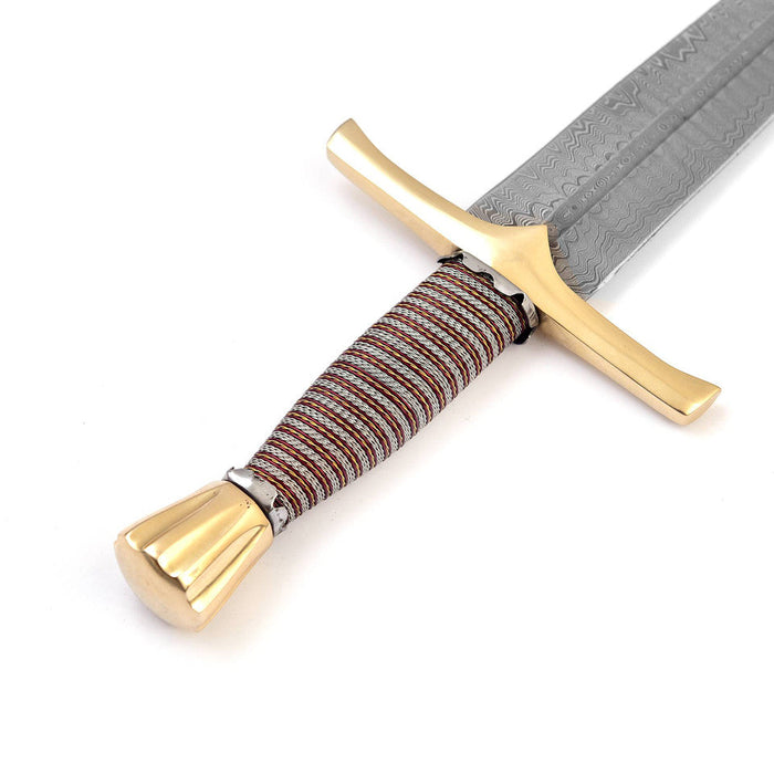 Lay Waste Damascus Steel Medieval Short Sword