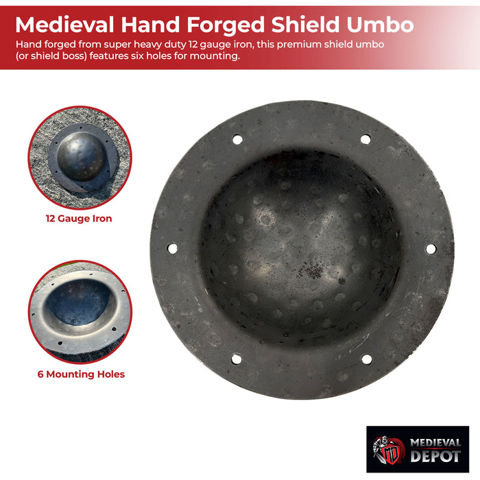 Medieval Hand Forged Shield Umbo