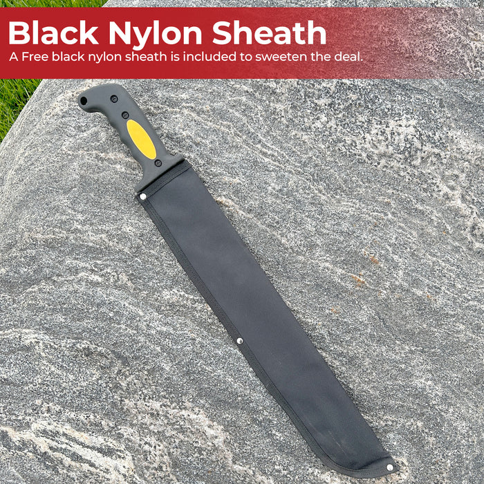 Night Stalker Sawback Latin Functional Outdoor Machete Knife