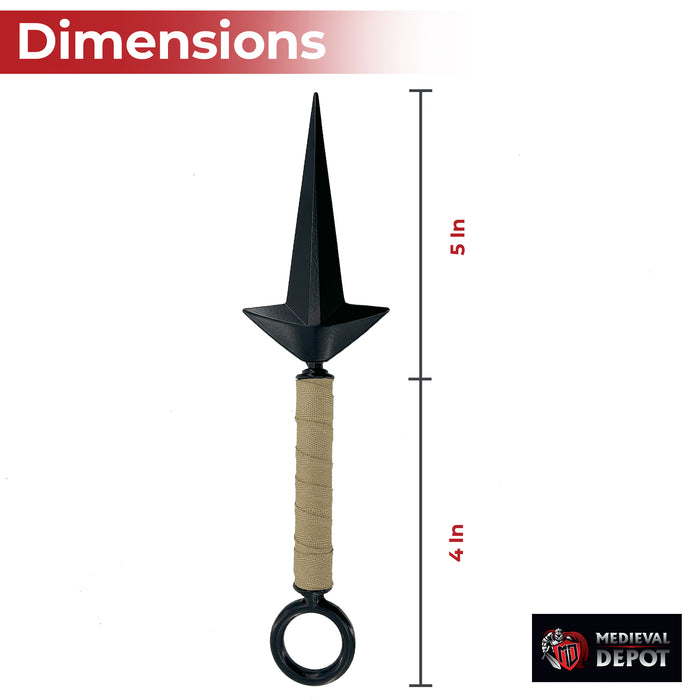 Ninja Yondaime Tri-Point Anime Kunai Knife