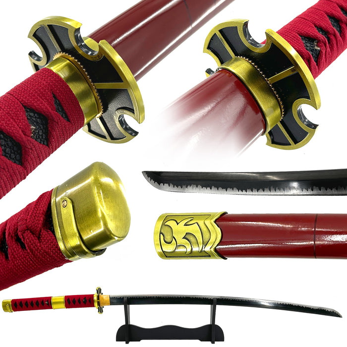 One Piece Zoro Sandai Kitetsu Handmade Katana