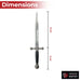 Peace Through Power Knights Templar Ceremonial Dagger