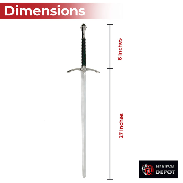 Replica Glamdring Gandalf Sword with Black Scabbard