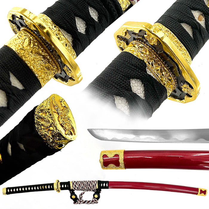 Ruby Elegance Handmade Katana