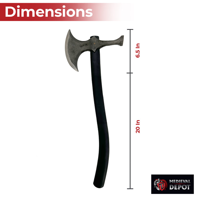 Rustic Barbarian Hammerhead Battle Axe