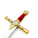 Red Masonic Tiler Foam Sword