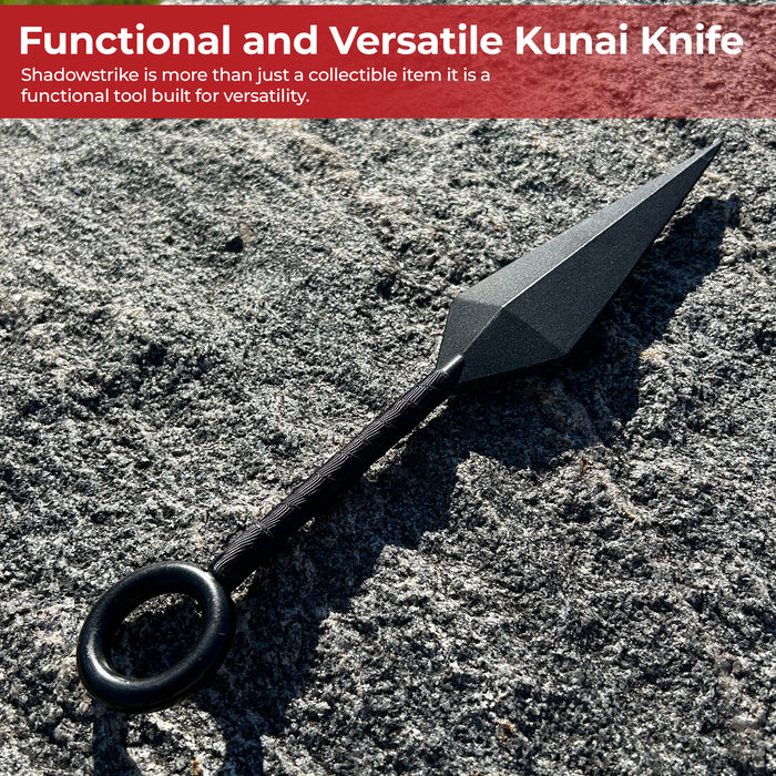 Shadowstrike Solid Steel Kunai Knife