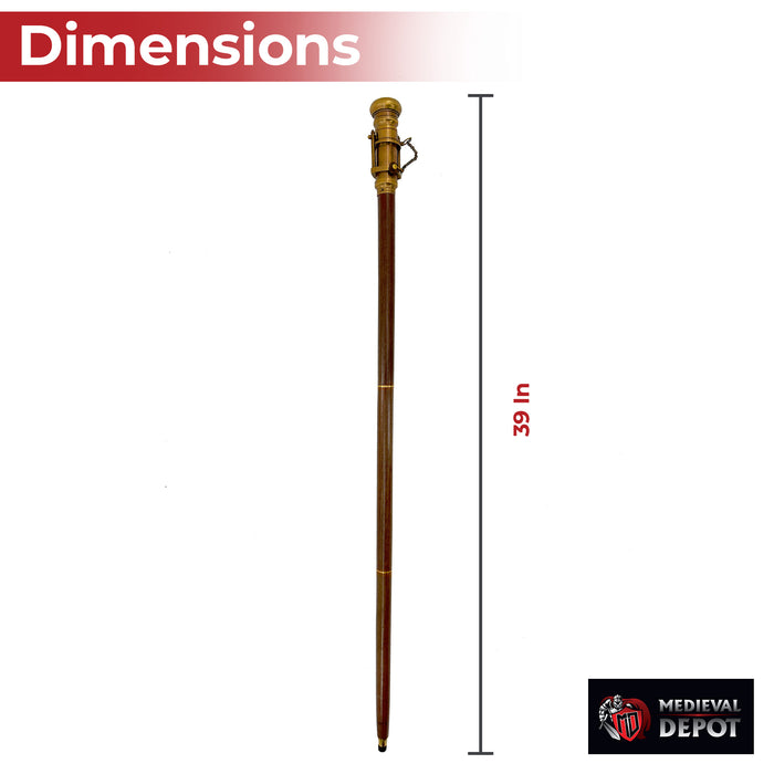 Would Be Lost Without You Steampunk Walking Cane