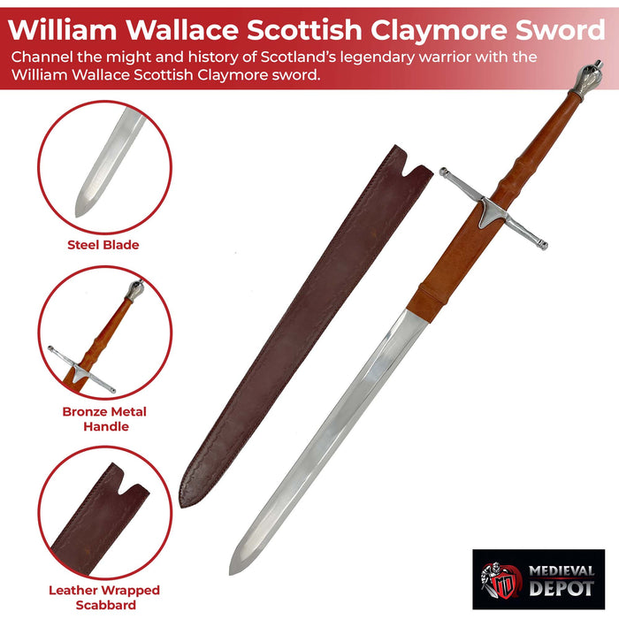 William Wallace Scottish Claymore Sword