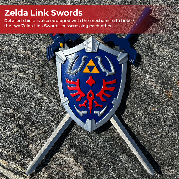 Zelda Hylian Shield & Swords Wall Display Set