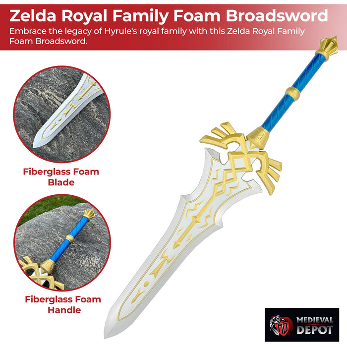 Zelda Royal Family Foam Broadsword