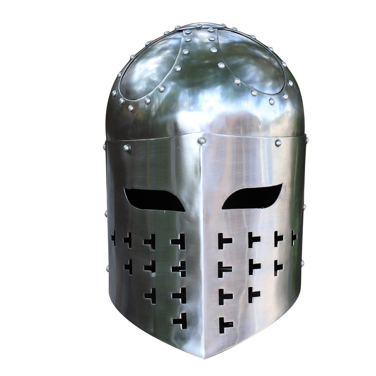 Fully Functional Sugarloaf Steel Helmet — Medieval Depot