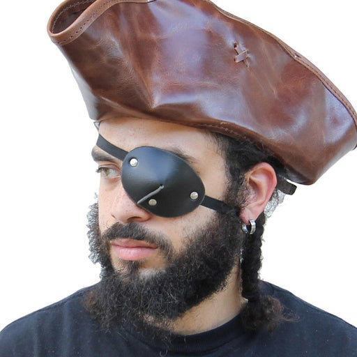 ✓ Raiding Pirate Genuine Leather Eye Patch - Medieval Shop at MedieWorld